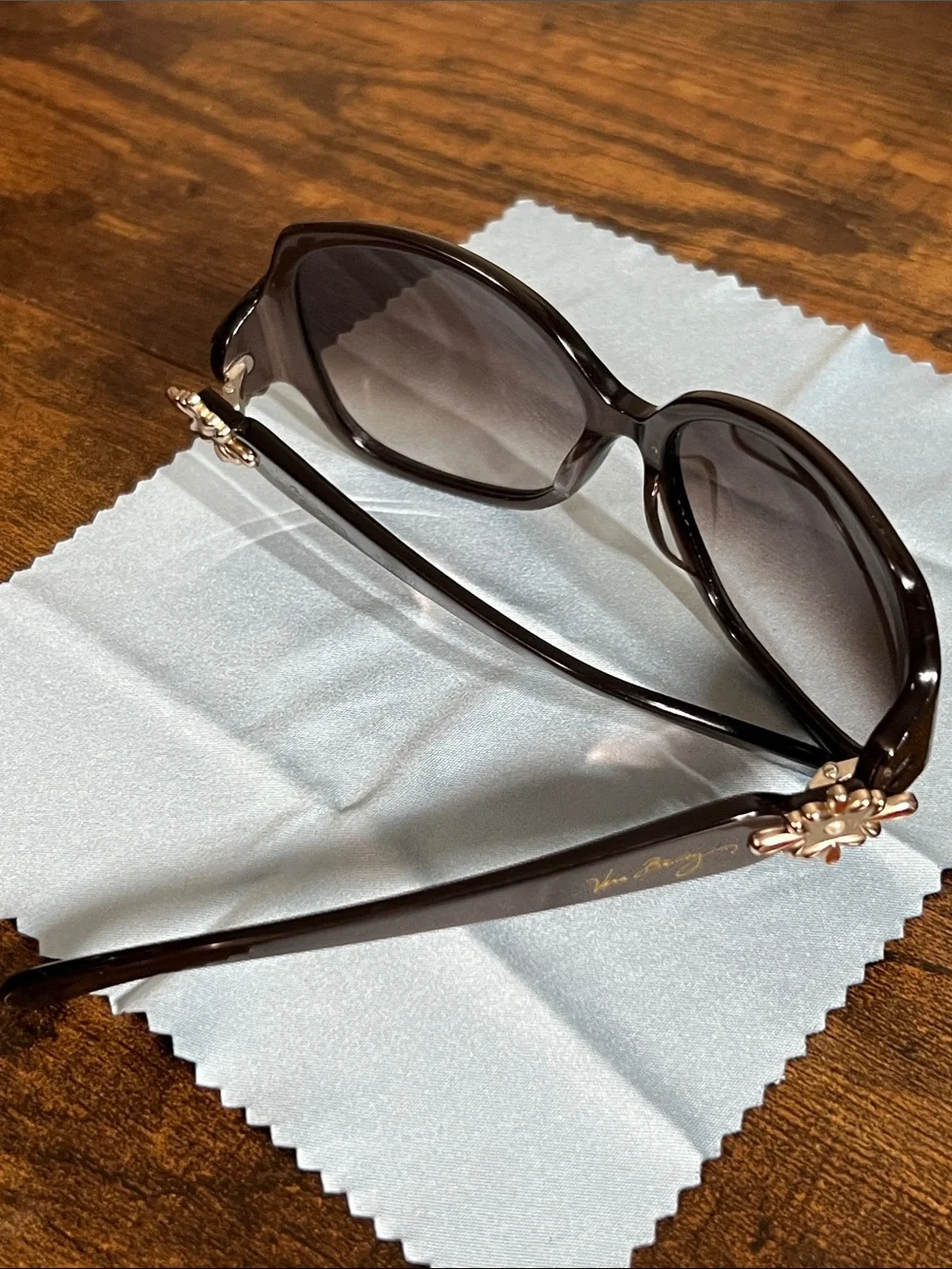 Vera Bradley Brown Floral-Accent Women's Sunglasses